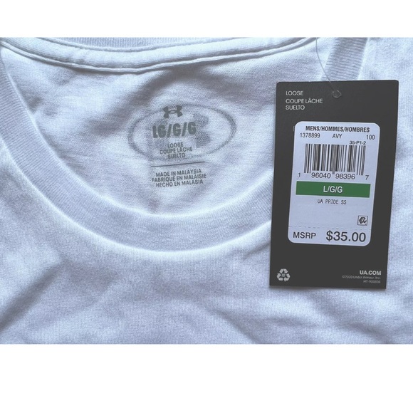 Men's Under Armour Pride Short Sleeve T-shirt Sz. L - Picture 5 of 7